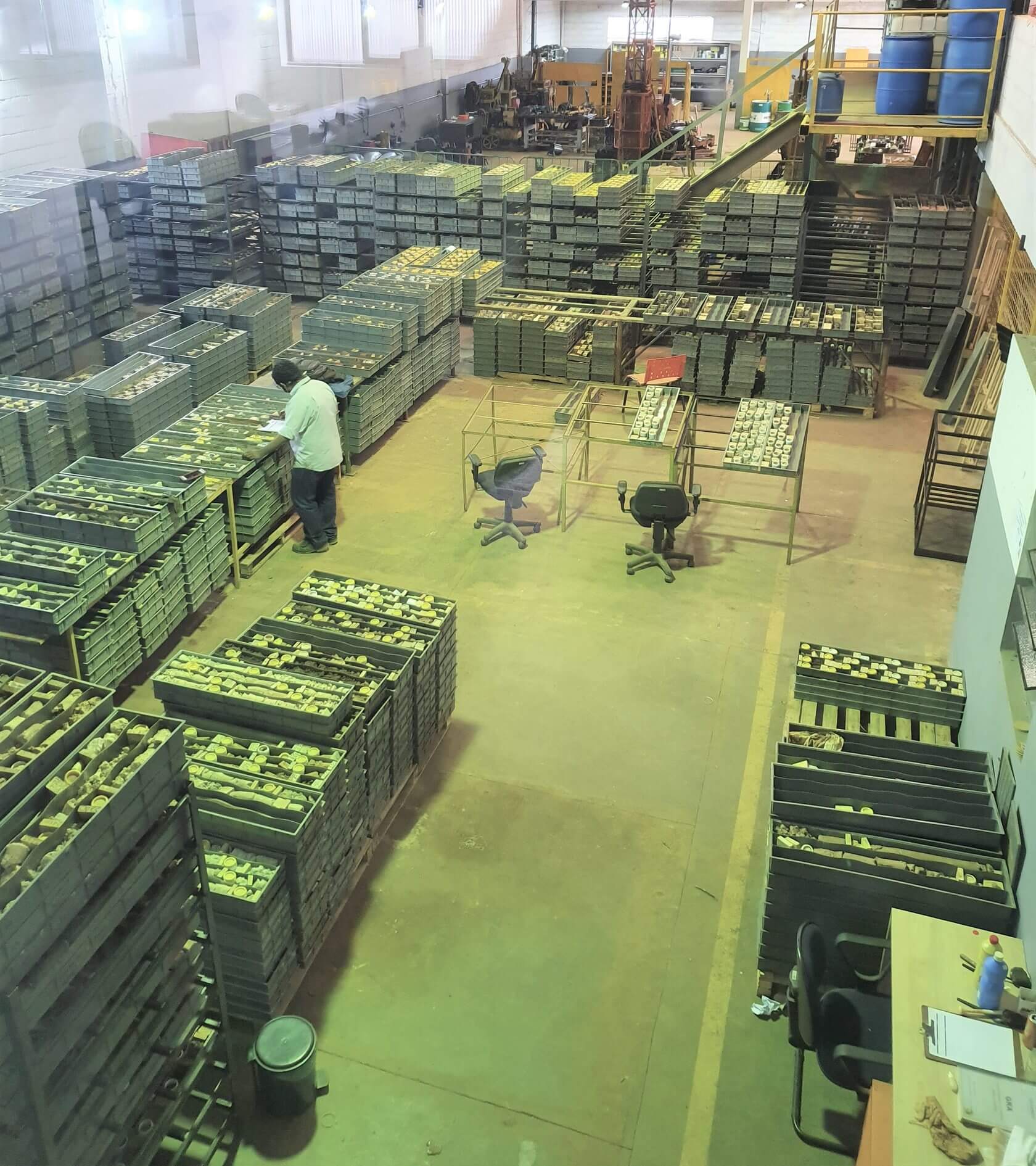 Foto da mineração